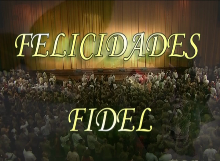 Cuba cantó Felicidades Fidel el día de su cumpleaños 90. (Foto: Radio Rebelde)