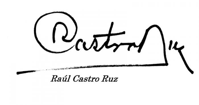 firma de raul castro