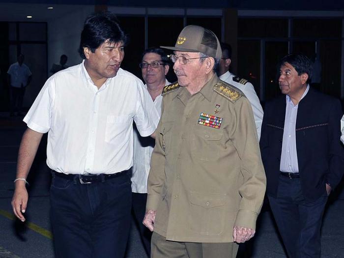 cuba, raul castro, evo morales, bolivia