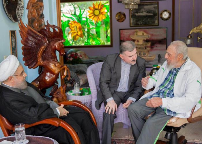Fidel y Hassan Rouhani sostuvieron un fraternal encuentro. (Foto: Estudios Revolución)