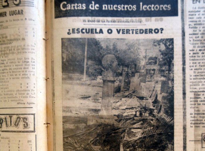 Primera denuncia publicada en esta sección hace exactamente 35 años. (Fotocopia: Reidel Gallo)