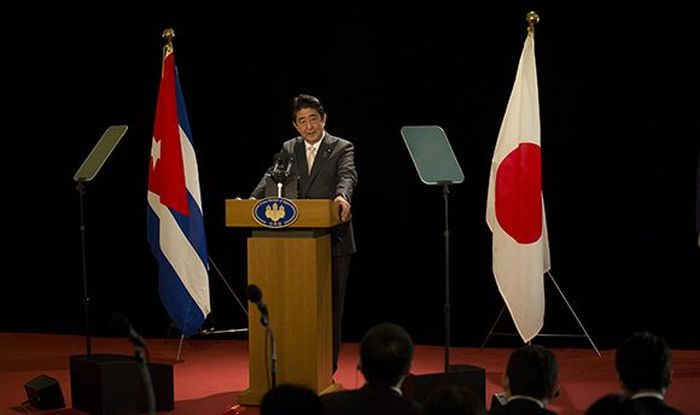 cuba, japon, shinzo abe, primer ministro de japon