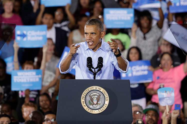 'No podemos elegir a Hillary y luego ensillarla con un Congreso que ni hace nada, ni intenta hacer algo', señaló Obama. (Foto: PL)