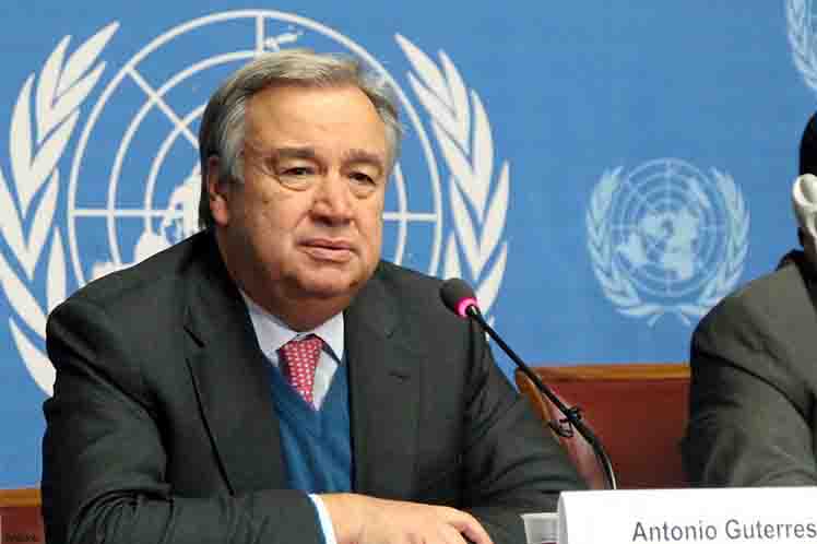 Cuente con el apoyo de Cuba, dijo el representante de la isla a Guterres.