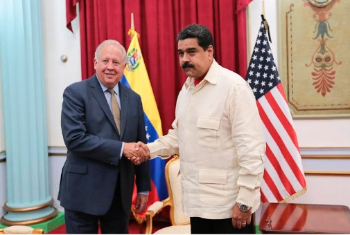 Maduro recibió en la sede de Gobierno en Caracas, al subsecretario de Estado de EE.UU. para Asuntos Políticos, Thomas Shannon. (Foto: Prensa Presidencial)