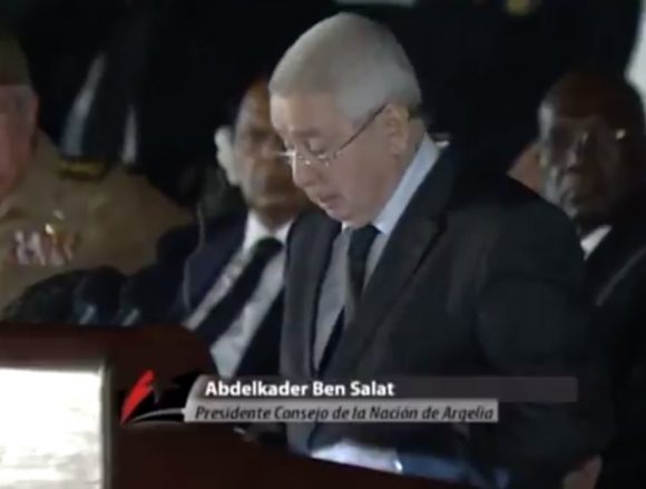 Es para mí un honor presentar un mensaje de condolencias a uno de los hombres más grandes de esta era, indicó Ben Salat.