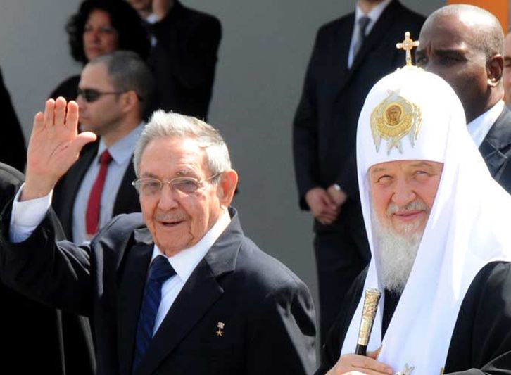 cuba, rusia, patriarca kirill, raul castro, iglesia ortodoxa rusa