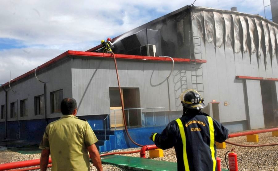 sancti spiritus, incendio, grupo electrogeno