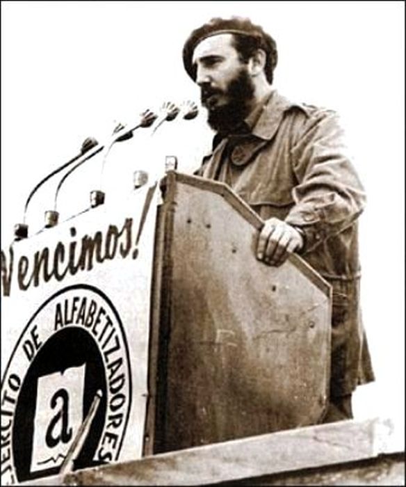 cuba, fidel castro, campaña de alfabetizacion, educacion