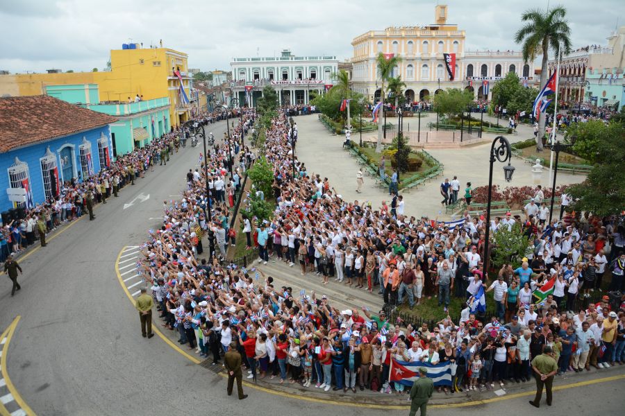 sancti spiritus, fidel castro ruz, comandante en jefe fidel castro, parque serafin sanchez Valdivia, cenizas de Fidel, caravana de la libertad