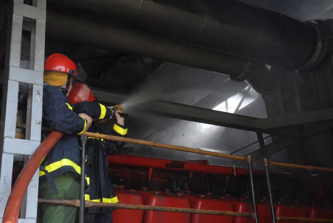 sancti spiritus, incendio, grupo electrogeno, energia electrica