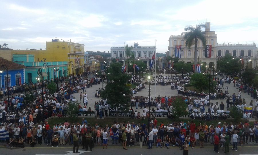 sancti spiritus, fidel castro ruz, comandante en jefe fidel castro, parque serafin sanchez Valdivia, cenizas de Fidel, caravana de la libertad