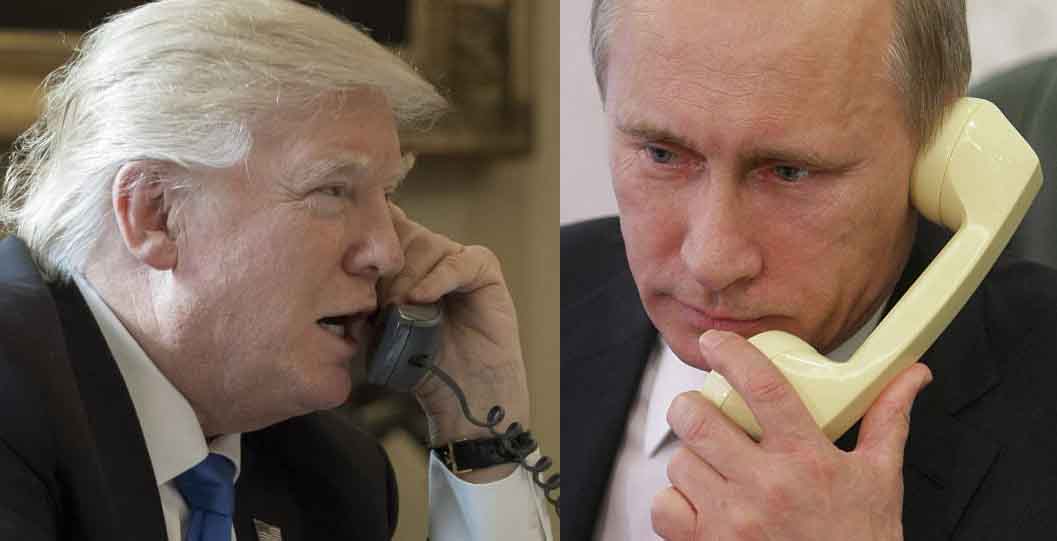 Putin y Trump conversaron por más de 40 minutos.