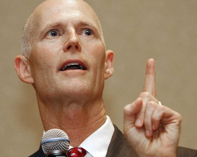 El republicano Rick Scott, gobernador de Florida. Foto: Salon Magazine.