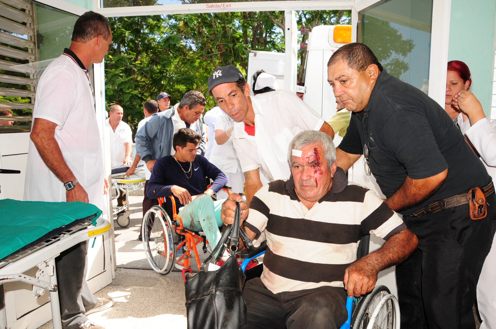 Accidente, ferrocarril, accidente ferroviario, hospital provincial camilo cienfuegos