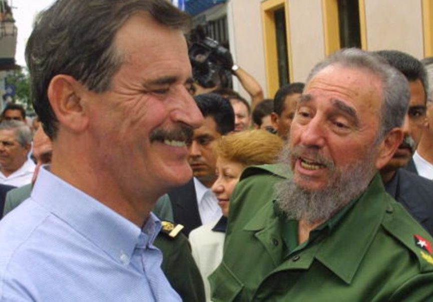 cuba, mexico, fidel castro, vicente fox