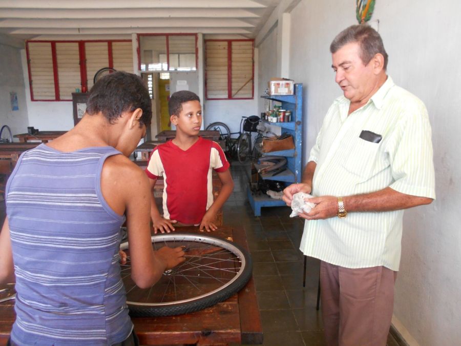 bicicletas, educación especial, Sancti Spíritu