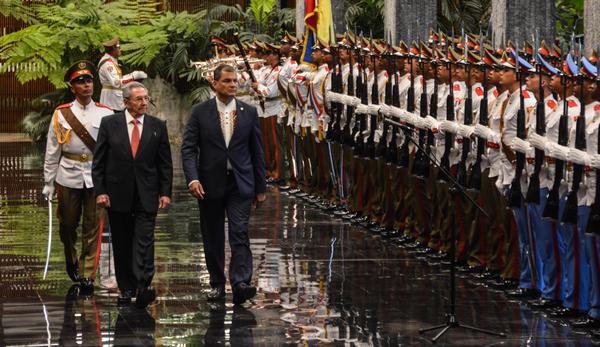 Cuba, Ecuador, Raúl Castro, Rafael Correa