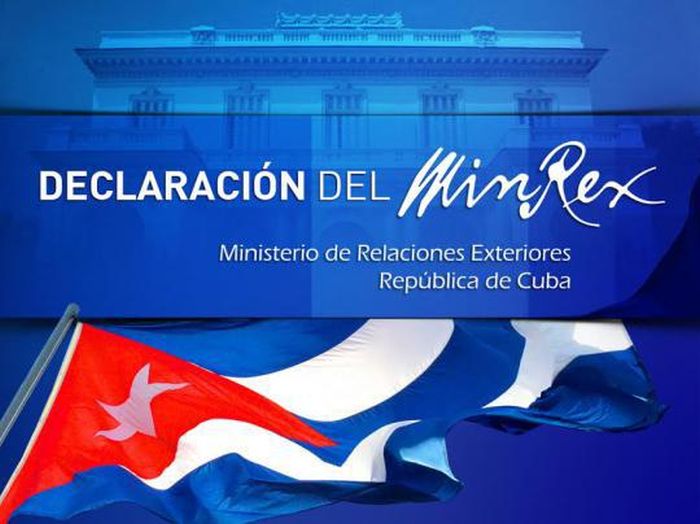 cuba, ministerio de relaciones exteriores, minrex, estados unidos, donald trump, palestina, israel