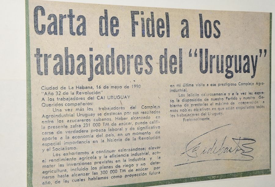 sancti spiritus, central uruguay, fidel castro, jatibonico, zafra azucarera, comandante en jefe, lider de la revolucion cubana