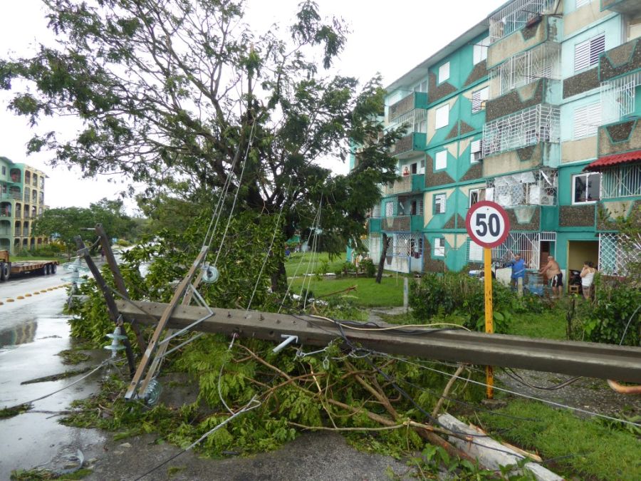 huracan irma, sancti spiritus, intensas lluvias, defensa civil