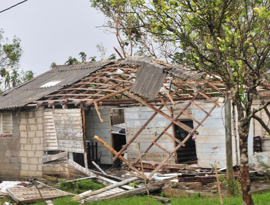 huracan irma, yaguajay, sancti spiritus, intensas lluvias, defensa civil