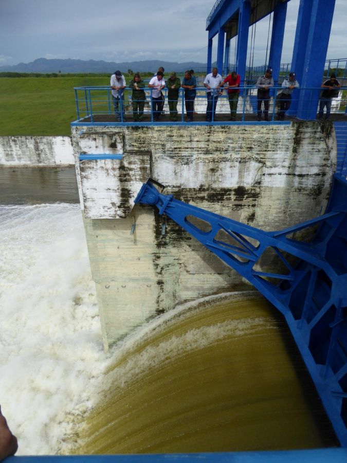 sancti spiritus, presa zaza, huracan irma, embalses espirituanos, recursos hidraulicos