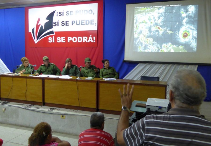 sancti spiritus, defensa civil, huracan irma, meteorologia