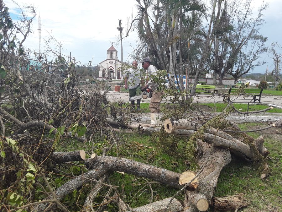huracán Irma, Mayajigua, Yaguajay, recuperación