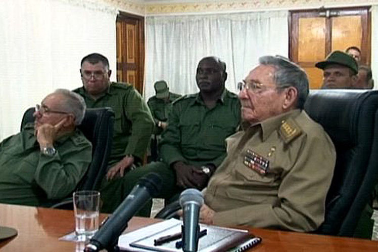 Raúl Castro, Cuba, huracán irma, Consejo Defensa Nacional