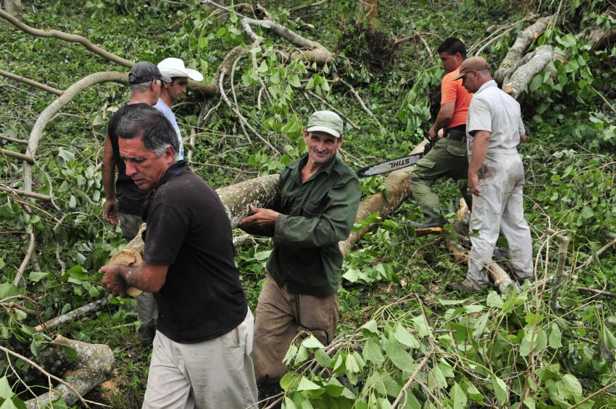 huracan irma, sancti spiritus, intensas lluvias, defensa civil