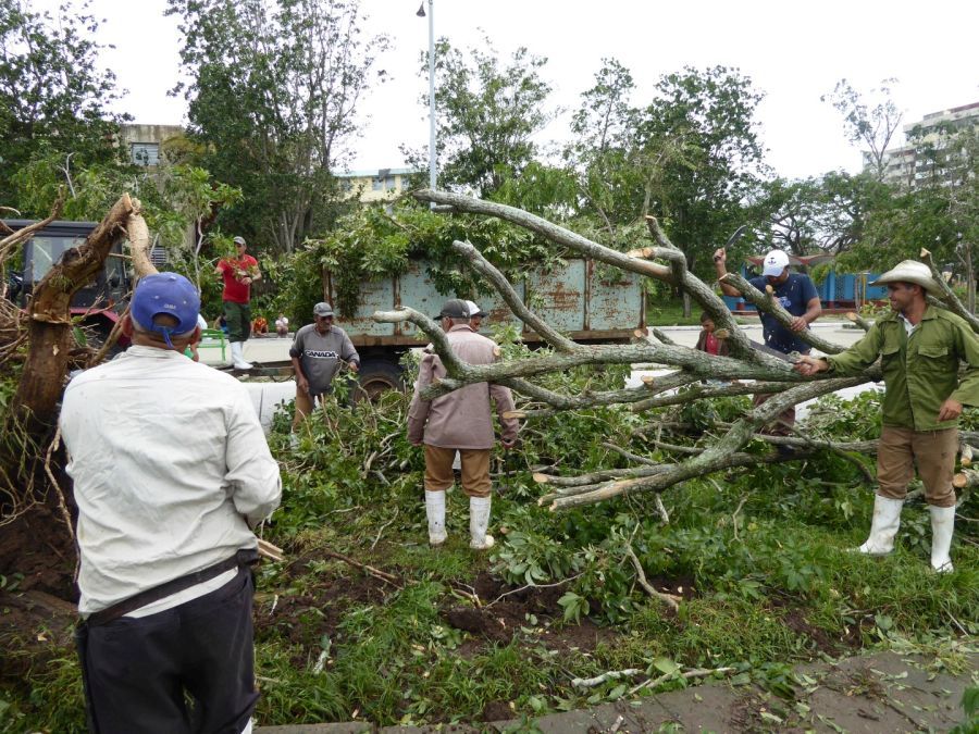 sancti spiritus, huracan irma, intensas lluvias, defensa civil