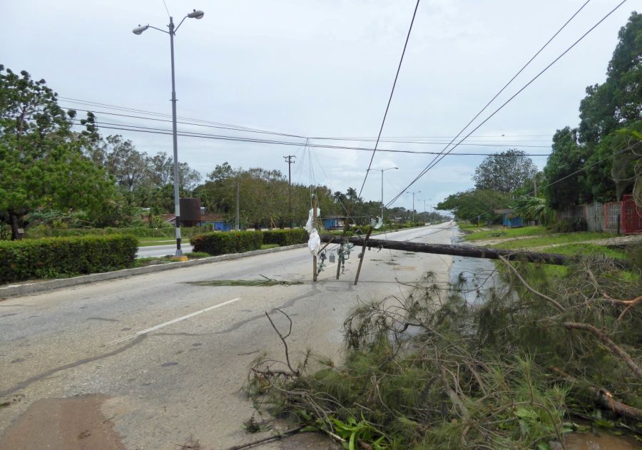 huracan irma, sancti spiritus, intensas lluvias, defensa civil, redes electricas, electricidad