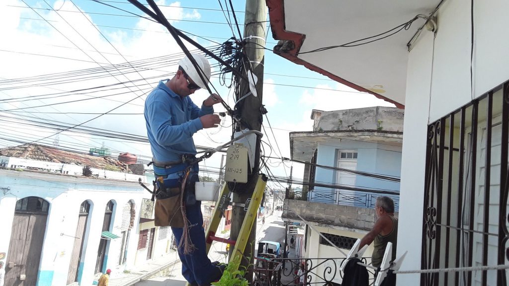 Etecsa, teléfonos, huracán Irma, recuperación, Villa Clara, Sancti Spíritus