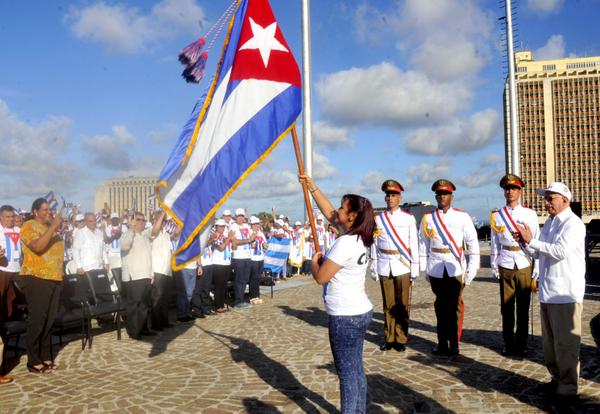 Festival Juventud Estudiantes, Sochi, Cuba, Bandera