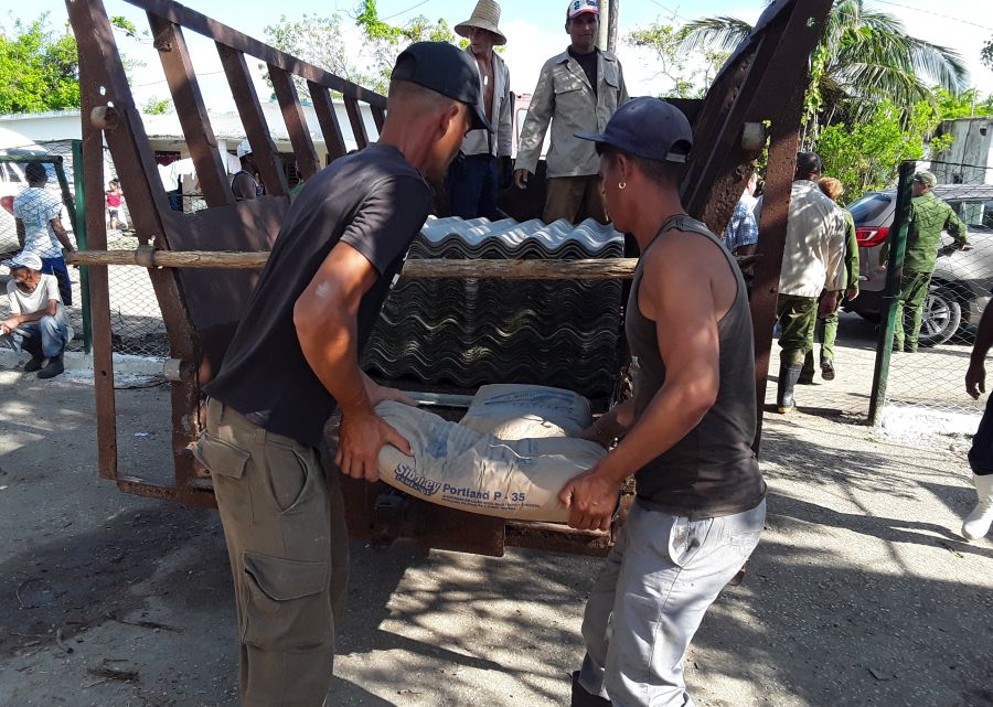 sancti spiritus, materiales de la construccion, huracan irma, yaguajay, viviendas