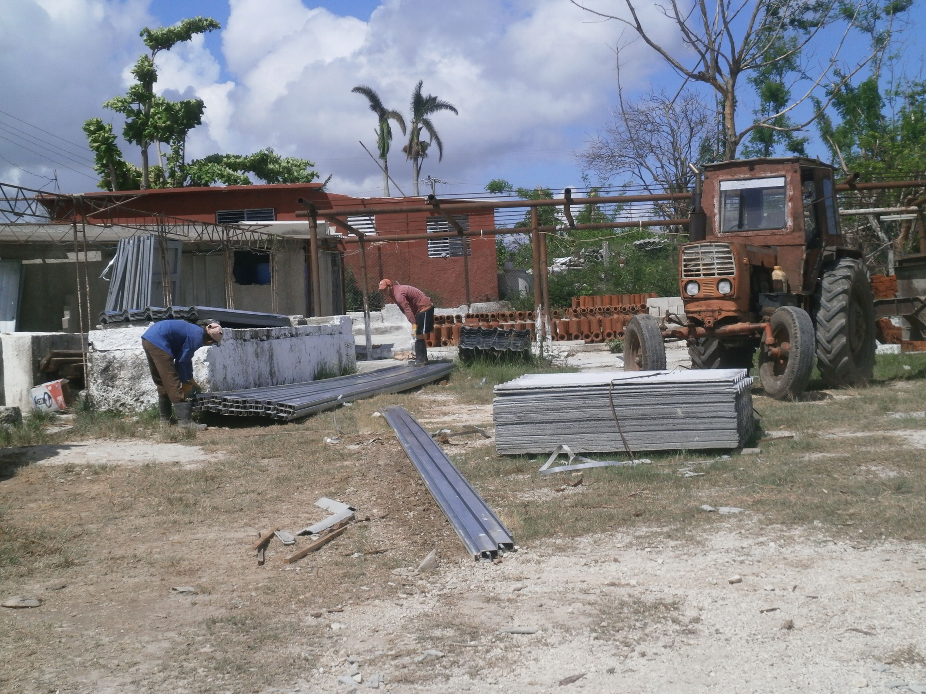sancti spiritus, huracan irma, yaguajay, materiales de la construccion, recuperacion