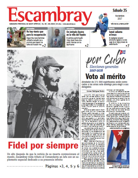 elecciones, cuba, elecciones generales, sancti spíritus, portada, escambray