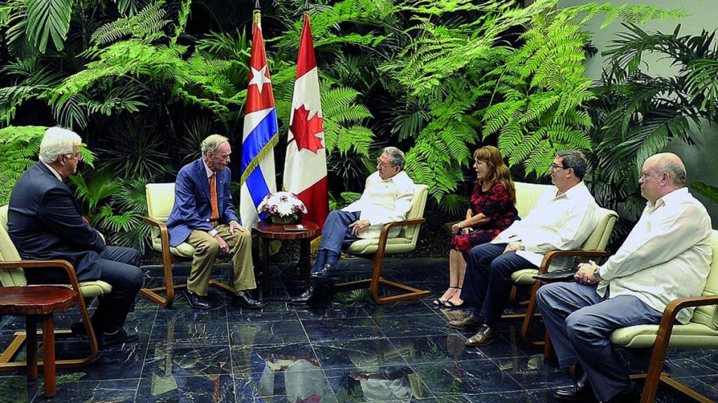Raúl Castro, Jean Chrétien, Cuba, Canadá