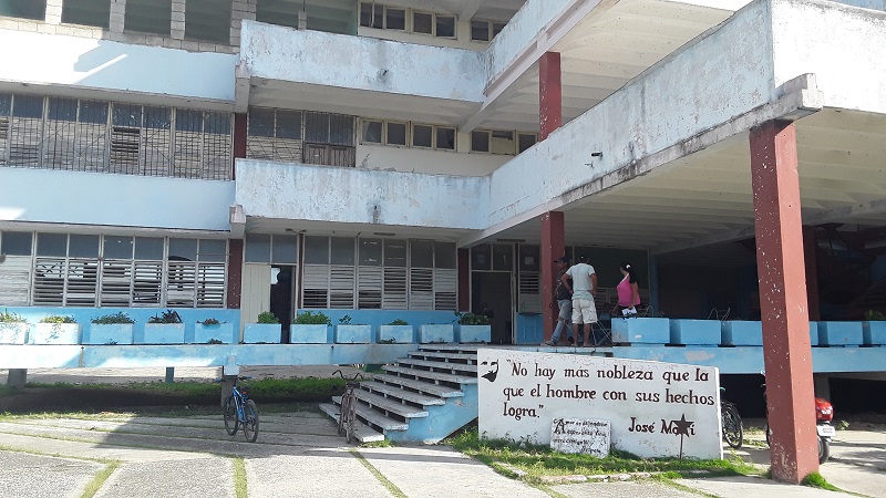 Escuela Secundaria Básica Urbana Camilo Cienfuegos, de Yaguajay, Sancti Spíritus, Huracán Irma