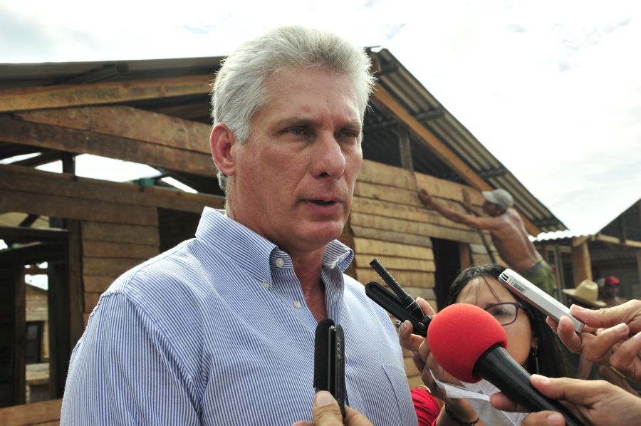 sancti spiritus, miguel diaz-canel, construccion de viviendas, yaguajay, huracan irma