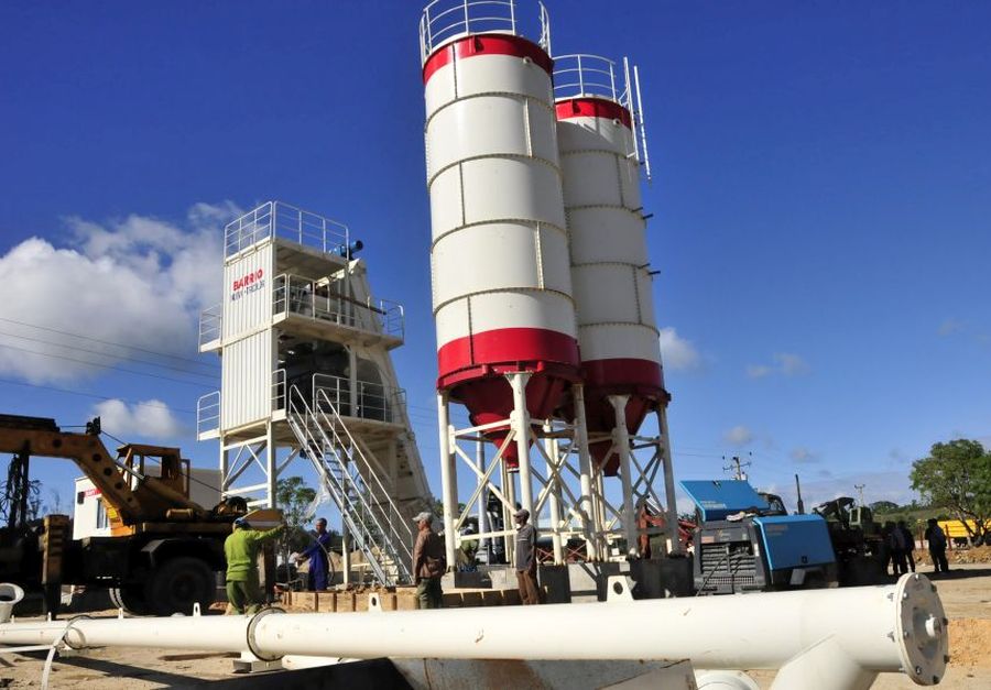 Sancti spiritus, yaguajay, huracán irma, petrocasas, empresa de construcción y montaje, batching plant, hormigón hidraulico