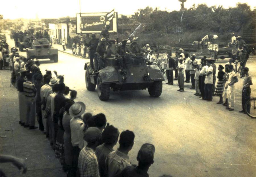 sancti spiritus, caravana de la libertad, ejercito rebelde, fidel castro