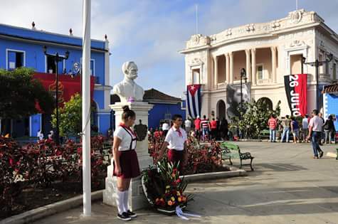 José Martí, natalicio, desfile martiano, Sancti Spíritus