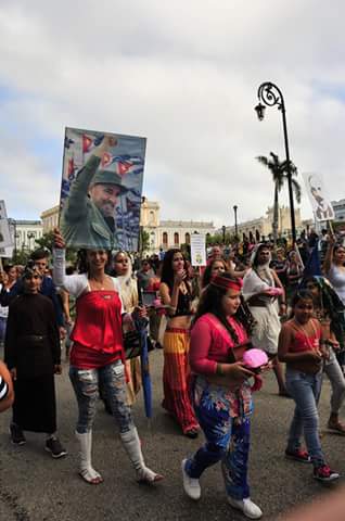 desfile martiano, José Martí, natalicio, Sancti Spíritus