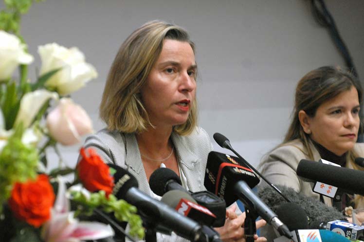 Federica Mogherini, Cuba, Unión Europea