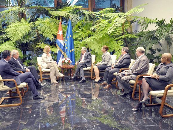 Raúl Castro, Unión Europea, Cuba, Federica Mogherini