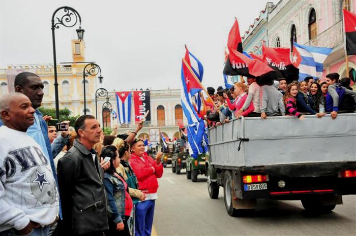 sancti spiritus, caravana de la libertad, ejercito rebelde, fidel castro, revolucion cubana