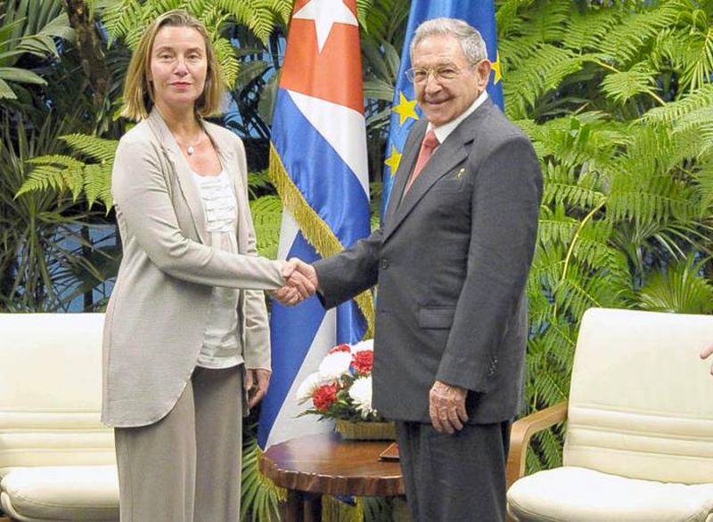 cuba, Raúl Castro, Unión Europea, Cuba, Federica Mogherini