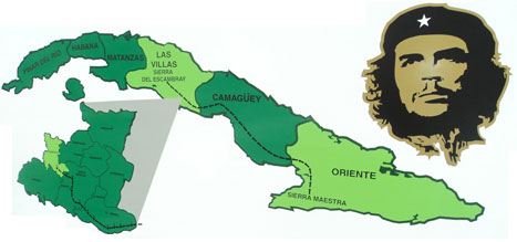 Ruta de la columna invasora No.8 “Ciro Redondo desde la Sierra Maestra hasta el Escambray